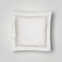 DEA Biancheria da letto PELAGO FEDERA 4 VOLANTS PERCALLE RICAMATO Timothy Corrigan for Dea   ivory/ivory