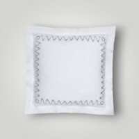 DEA Biancheria da letto PELAGO FEDERA 4 VOLANTS PERCALLE RICAMATO Timothy Corrigan for Dea   white/ice