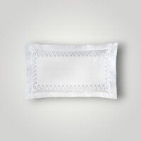 DEA Biancheria da letto PELAGO FEDERA 4 VOLANTS PERCALLE RICAMATO Timothy Corrigan for Dea   white/ice