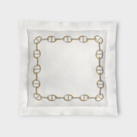 DEA Biancheria da letto CHAINE FEDERA 4 VOLANTS RASO RICAMATO Timothy Corrigan for Dea   white/moka