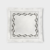 DEA Biancheria da letto CHAINE FEDERA 4 VOLANTS (RASO DI COTONE RICAMATO) Timothy Corrigan for Dea   white/black