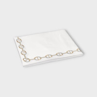 DEA Biancheria da letto CHAINE Copriletto (PIQUET RICAMATO) Timothy Corrigan for Dea   white/moka