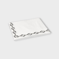 DEA Biancheria da letto CHAINE Copriletto (PIQUET RICAMATO) Timothy Corrigan for Dea   white/black