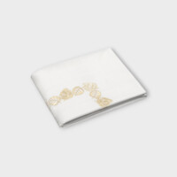 DEA Biancheria da letto FEUILLAGE SOPRA LENZUOLO RASO RICAMATO Timothy Corrigan for Dea   white/sage green