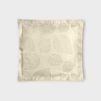 DEA Biancheria da letto FEUILLAGE FEDERA 4 VOLANTS  (JACQUARD) Timothy Corrigan for Dea   white/ivory