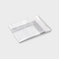 DEA Biancheria da letto PELAGO SOPRA LENZUOLO RASO CON BORDO JACQUARD Timothy Corrigan for Dea   white/ice