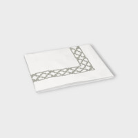 DEA Biancheria da letto FRETWORK Copriletto (PIQUET RICAMATO) Timothy Corrigan for Dea   silver grey