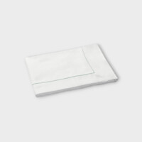 DEA Biancheria da letto Copripiumino Sea Island Punto Parigi - Couture   white/grass green