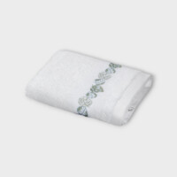 DEA Biancheria bagno FEUILLAGE ASCIUGAMANO DA BAGNO   white/sage green