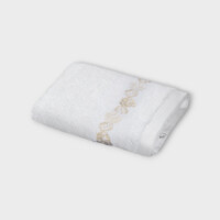 DEA Biancheria bagno FEUILLAGE ASCIUGAMANO DA BAGNO   white/ivory