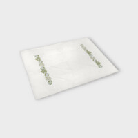 DEA Biancheria bagno FEUILLAGE TAPPETINO DA BAGNO   white/sage green
