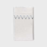 DEA Biancheria da letto PELAGO SOPRA LENZUOLO PERCALLE RICAMATO   white/ice