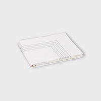 DEA Biancheria da letto GUBBIO SOPRA LENZUOLO RASO RICAMATO   white/silver grey