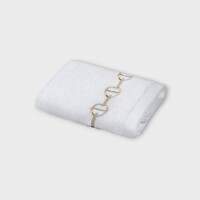 DEA Biancheria bagno CHAINE ASCIUGAMANO DA BAGNO Timothy Corrigan for Dea   white/moka