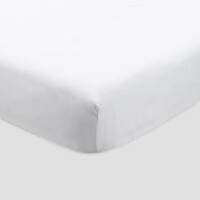DEA Biancheria da letto PELAGO SOTTO LENZUOLO CON ELASTICO RASO CON BORDO JACQUARD   white