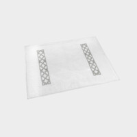 DEA Biancheria da letto FRETWORK TAPPETINO DA BAGNO   silver grey