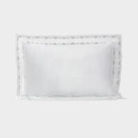 DEA Biancheria da letto MILO Federa 4 volants   white