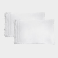 DEA Biancheria da letto GELSO FEDERA A SACCO 2 PEZZI   white/silver grey