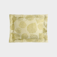 DEA Biancheria da letto FEUILLAGE FEDERA 4 VOLANTS  (JACQUARD) Timothy Corrigan for Dea   white/sage green