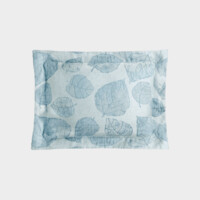 DEA Biancheria da letto FEUILLAGE FEDERA 4 VOLANTS  (JACQUARD) Timothy Corrigan for Dea   acquamarina