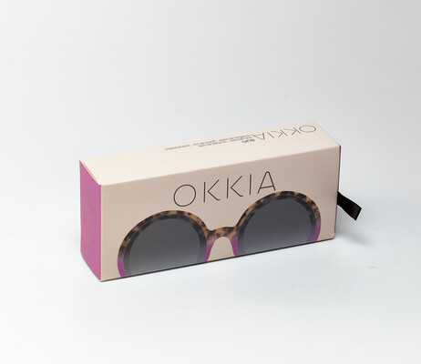 OKKIA Sole Monica Round havana pink