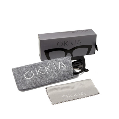 OKKIA Lettura Claudia lettura Big Cat Eye nero