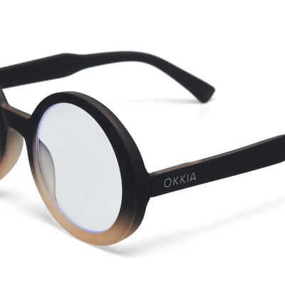 OKKIA Lettura Laura lettura Round Grande black shaded rose