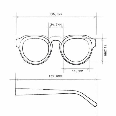 OKKIA Sole Zeno Round havana black (lenti marroni)