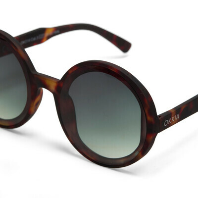 OKKIA Sole Monica Round classic havana (lenti verdi)