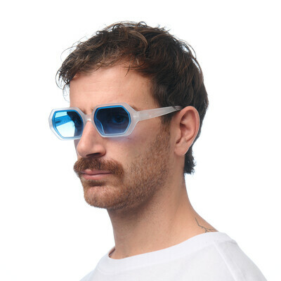 OKKIA Sole Andrea   clear (lenti dark blu)