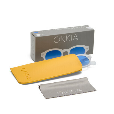 OKKIA Sole Milano   clear (lenti dark blu)