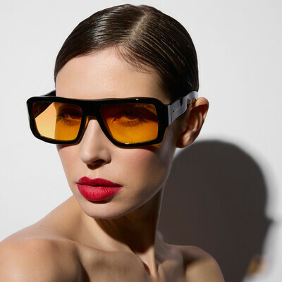 OKKIA Sol KANSAS SELETTI X OKKIA negro (lentes amarillas)