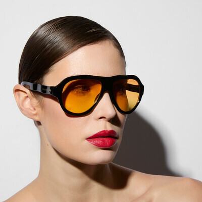 OKKIA Sol FLORIDA SELETTI X OKKIA negro (lentes amarillas)