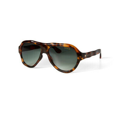 OKKIA Sol FLORIDA SELETTI X OKKIA classic havana (lentes verdes)