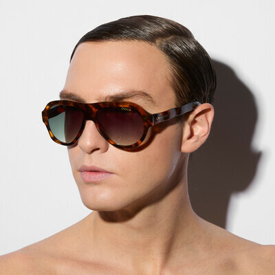 OKKIA Sol FLORIDA SELETTI X OKKIA classic havana (lentes verdes)