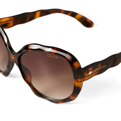 OKKIA Sol CALIFORNIA SELETTI X OKKIA classic havana (lentes verdes)