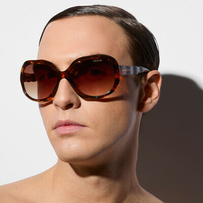 OKKIA Sol CALIFORNIA SELETTI X OKKIA classic havana (lentes verdes)