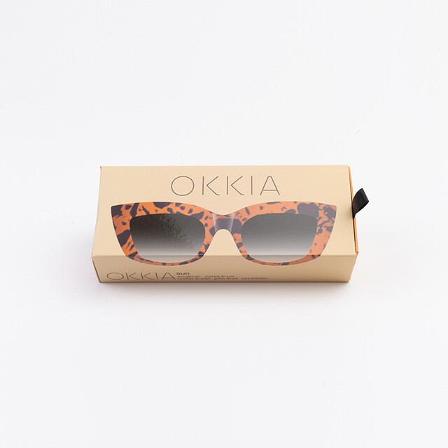 OKKIA Sole Claudia Big Cat Eye tartaruga