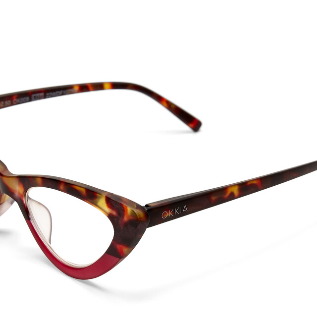 OKKIA Lettura Adriana lettura Small Cat Eye havana pink