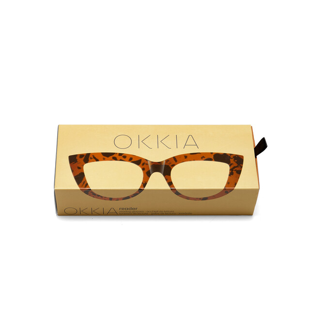 OKKIA Reading Claudia Big Cat Eye tortoise