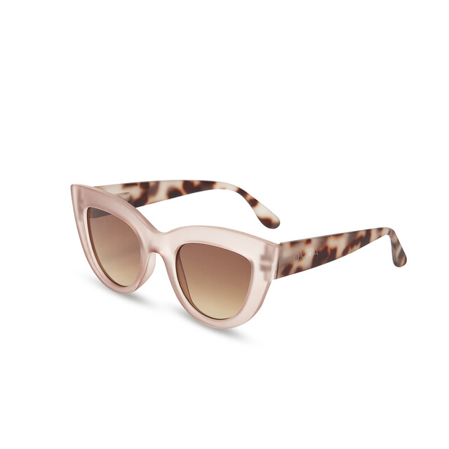 OKKIA Sole Claudia Big Cat Eye pink havana