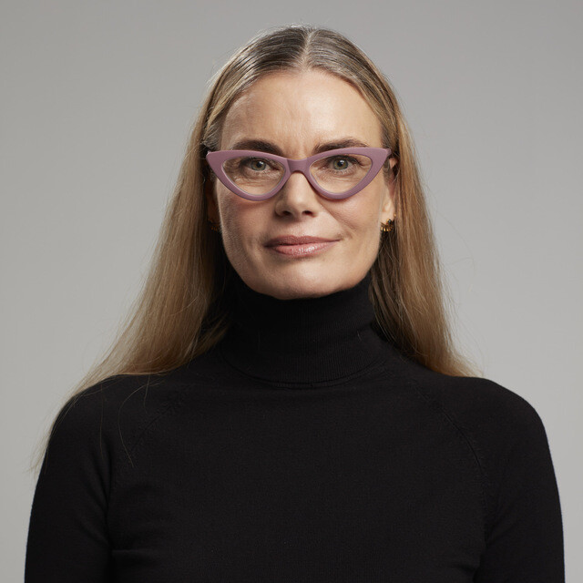 OKKIA Lettura Adriana lettura Small Cat Eye red pear