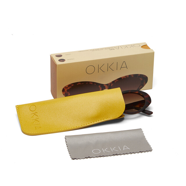 OKKIA Sole Lina Small Cat Eye classic havana