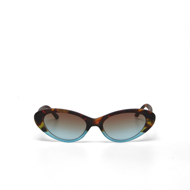 OKKIA Sole Lina Small Cat Eye havana e blue