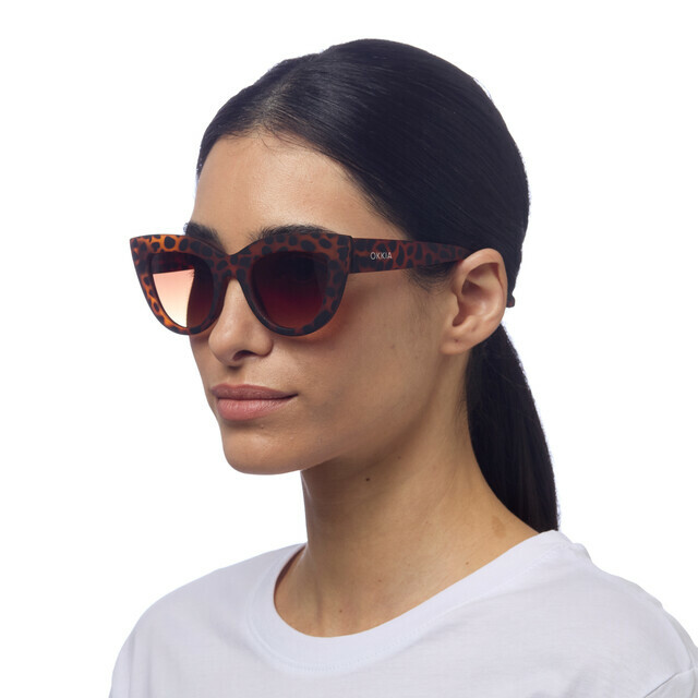 OKKIA Sole Claudia Big Cat Eye tartaruga