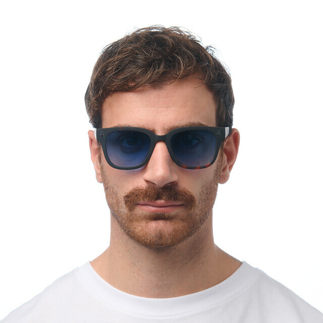 OKKIA Sol Giovanni   havana black (lentes azules)