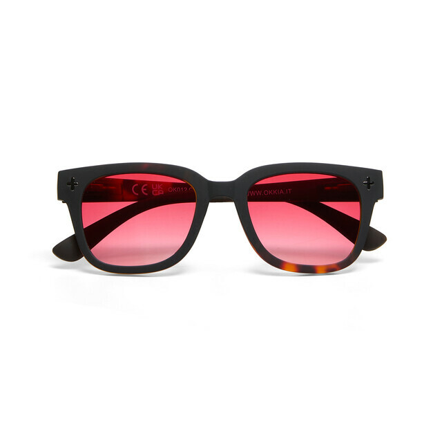 OKKIA Sol Giovanni   havana black (lentes rojas)