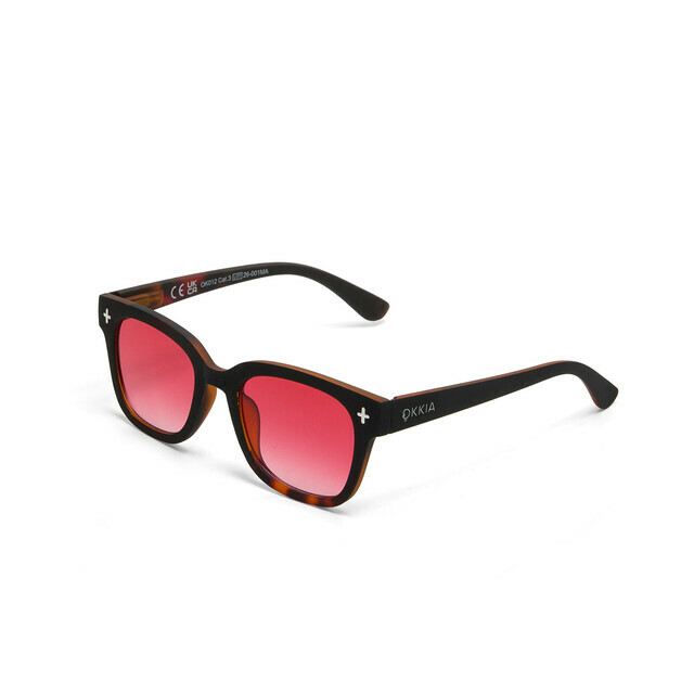 OKKIA Sol Giovanni   havana black (lentes rojas)