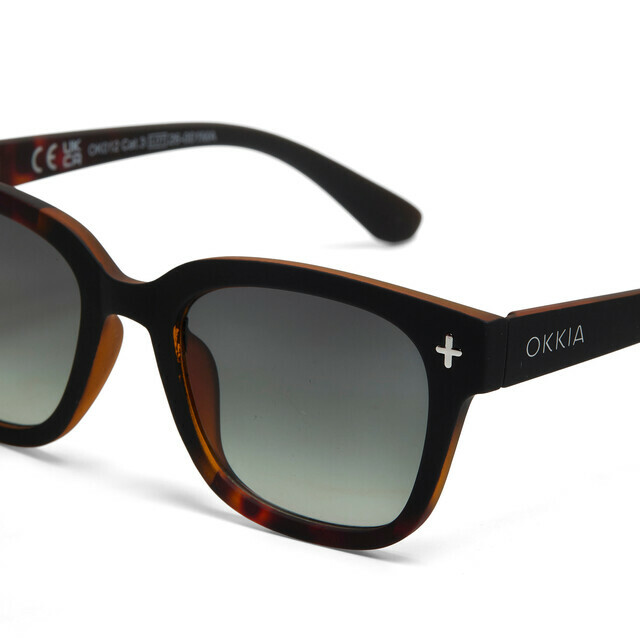 OKKIA Sol Giovanni   havana black (lentes verdes)