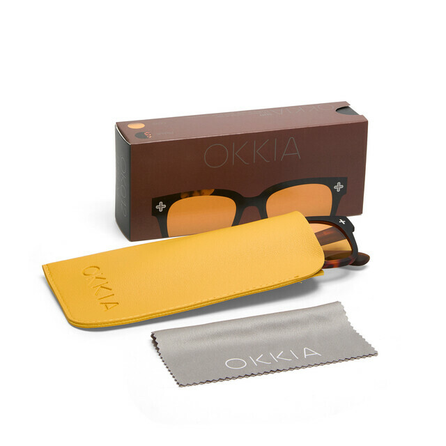 OKKIA Sol Giovanni   havana black (lentes amarillas)